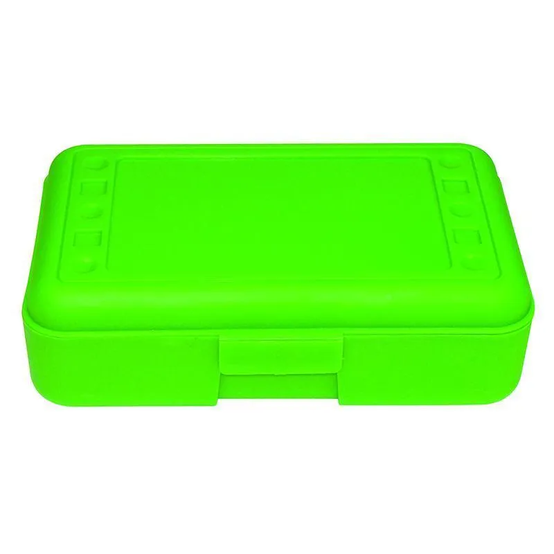 (12 Ea) Pencil Box Lime Opaque