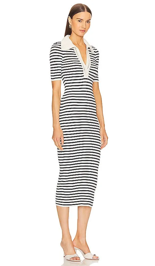 A.L.C. Darcy Dress in White,Navy