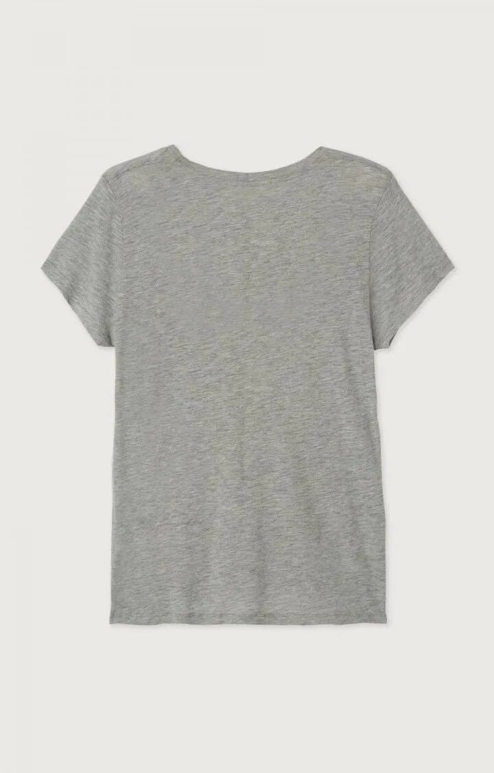 American Vintage Womens T-Shirt JAC48 - Heather Grey