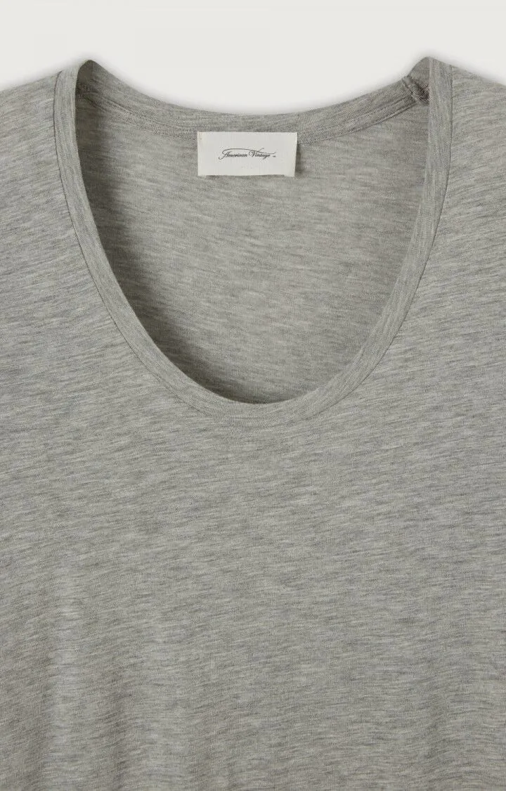 American Vintage Womens T-Shirt JAC48 - Heather Grey