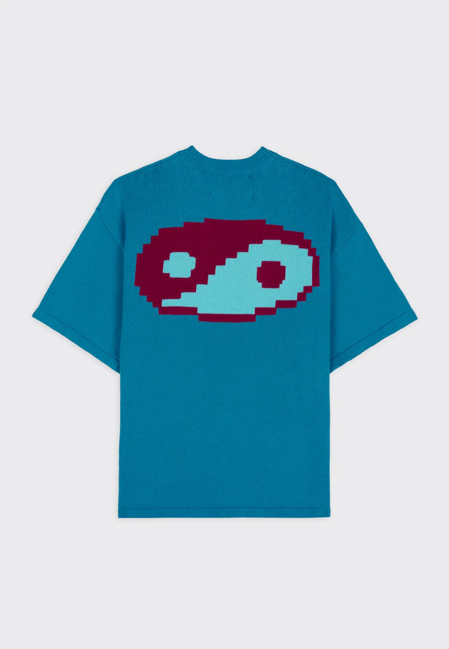 Anarchy Wink S/S Knit T-Shirt - Seafoam