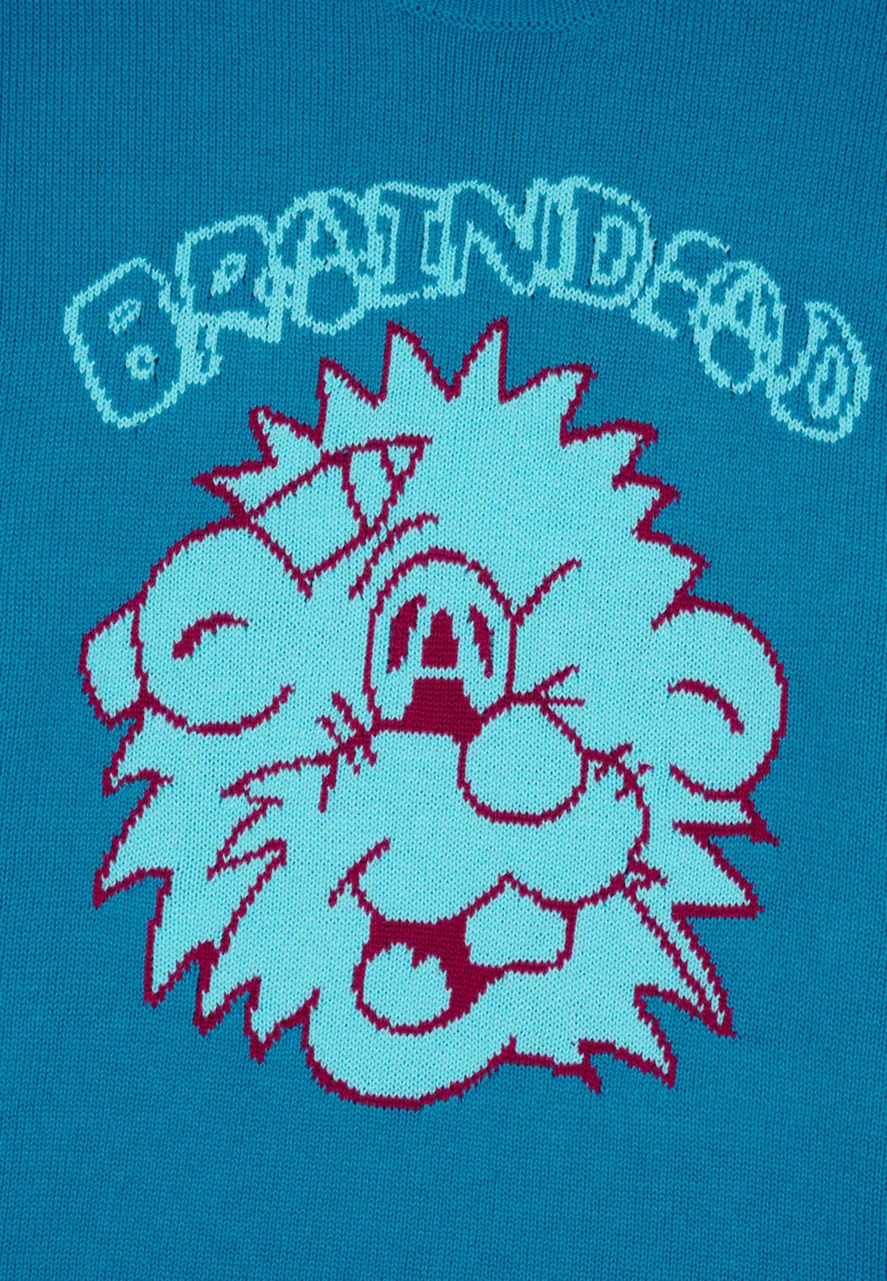 Anarchy Wink S/S Knit T-Shirt - Seafoam