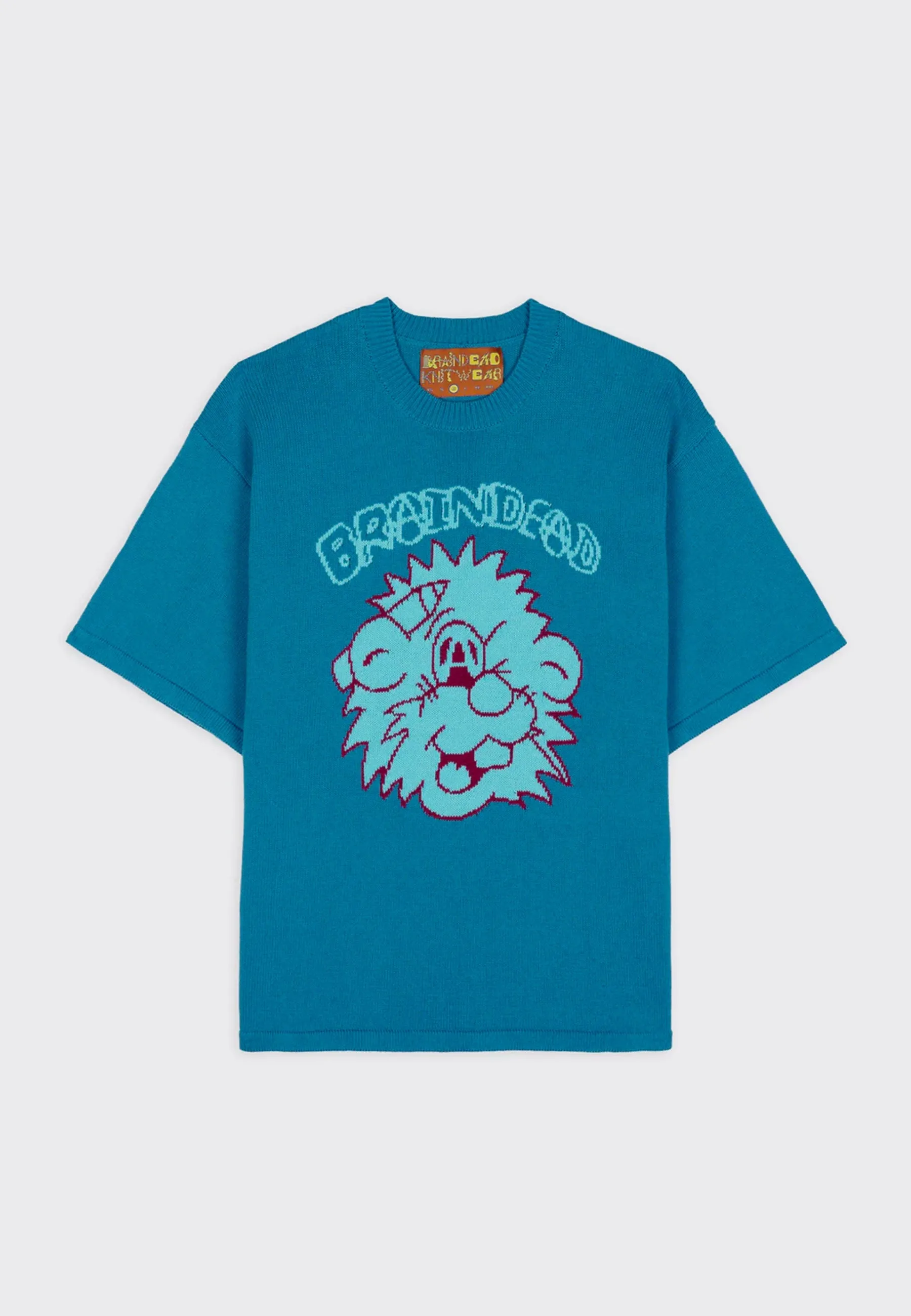 Anarchy Wink S/S Knit T-Shirt - Seafoam