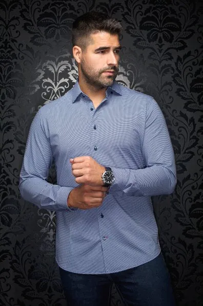 Au Noir 360° Stretch Shirt Alexander Extra Stretch PDP, Navy