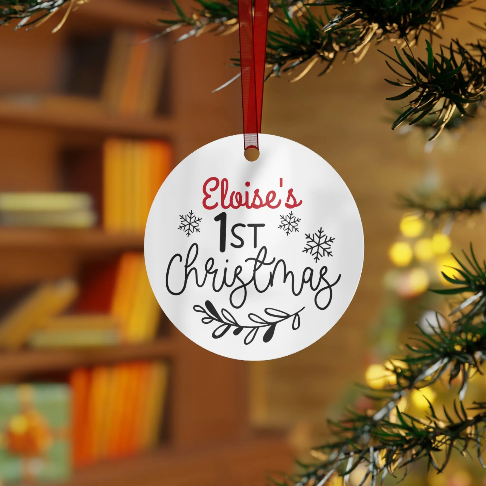 Baby's First Christmas Metal Ornaments