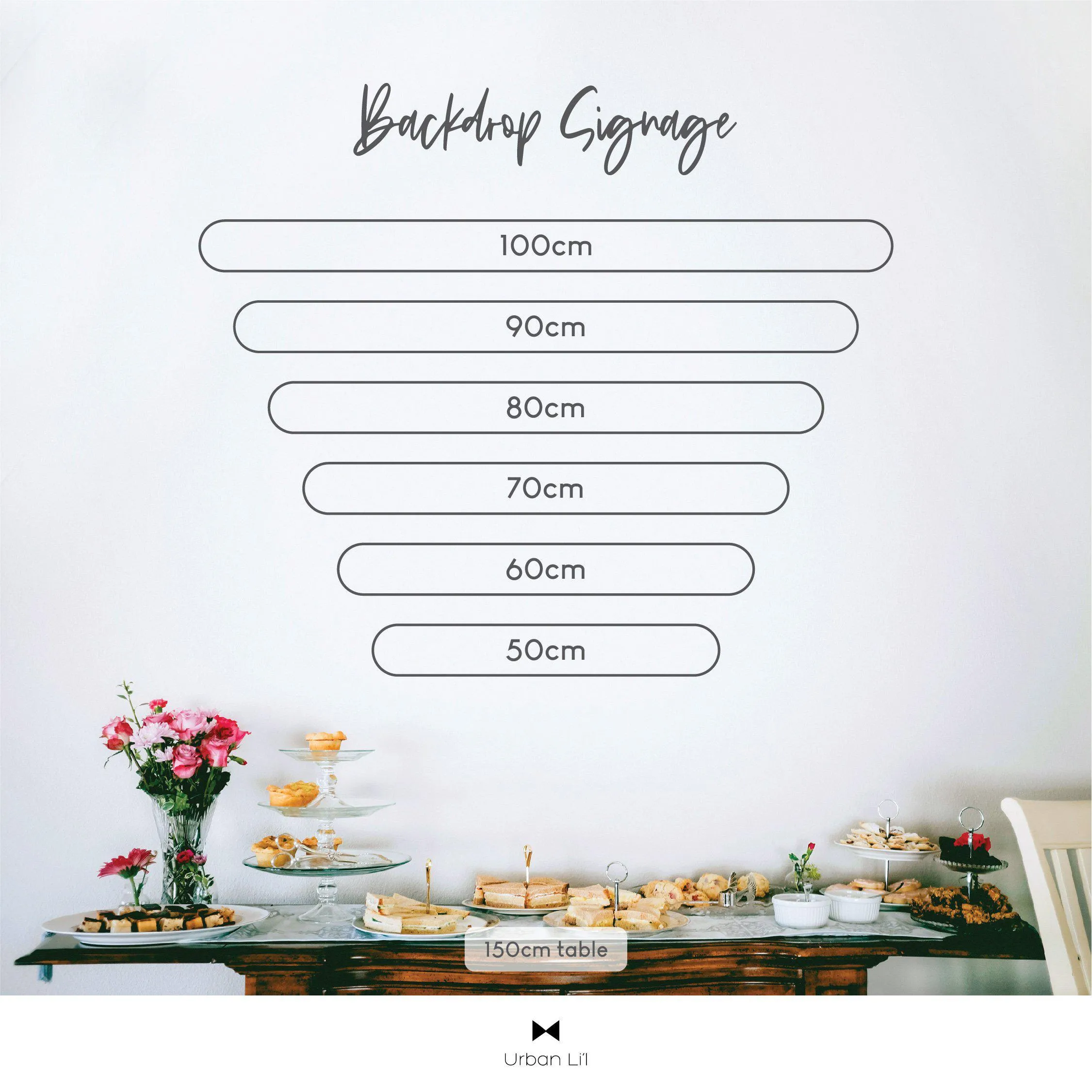 Backdrop Signage - 2 to 3 Rows