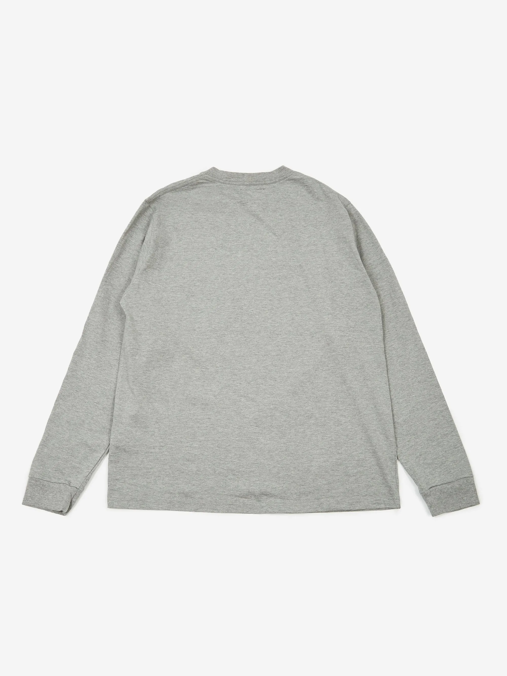 Beams Plus Longsleeve Pocket T-Shirt 40/2 - Heather Grey