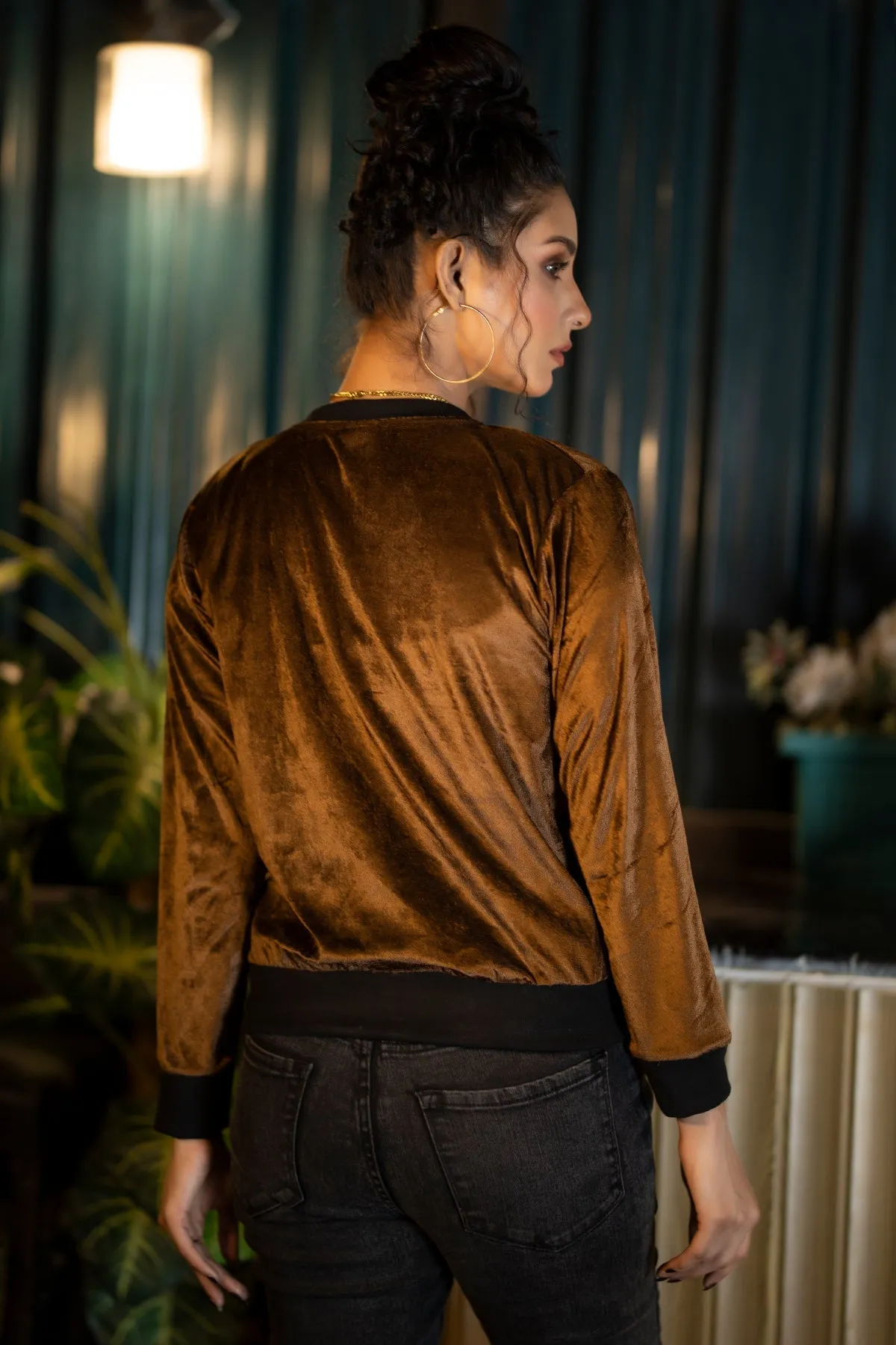 Brown Velvet Jacket - W22 - WJ00005