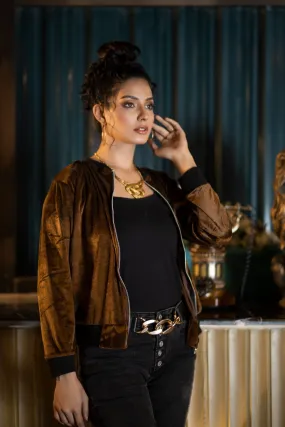 Brown Velvet Jacket - W22 - WJ00005