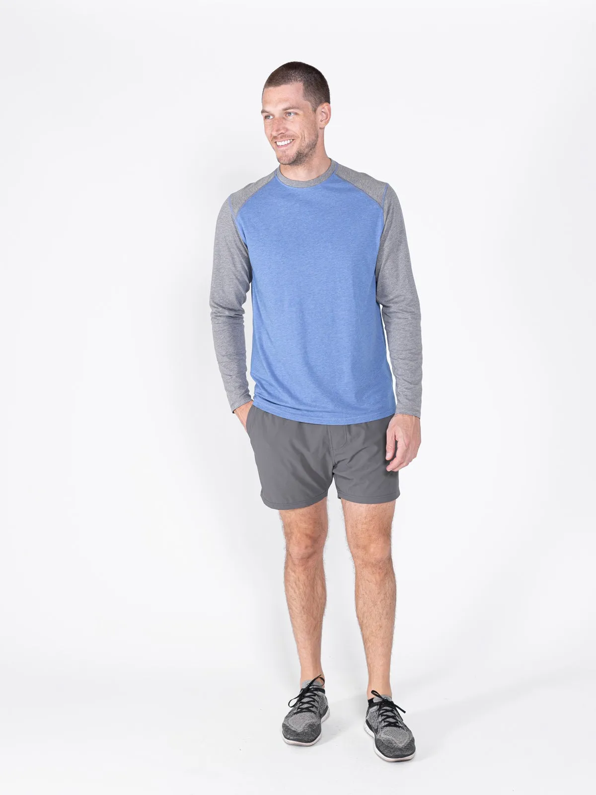 Carrollton Blocked Long Sleeve Fitness T-Shirt