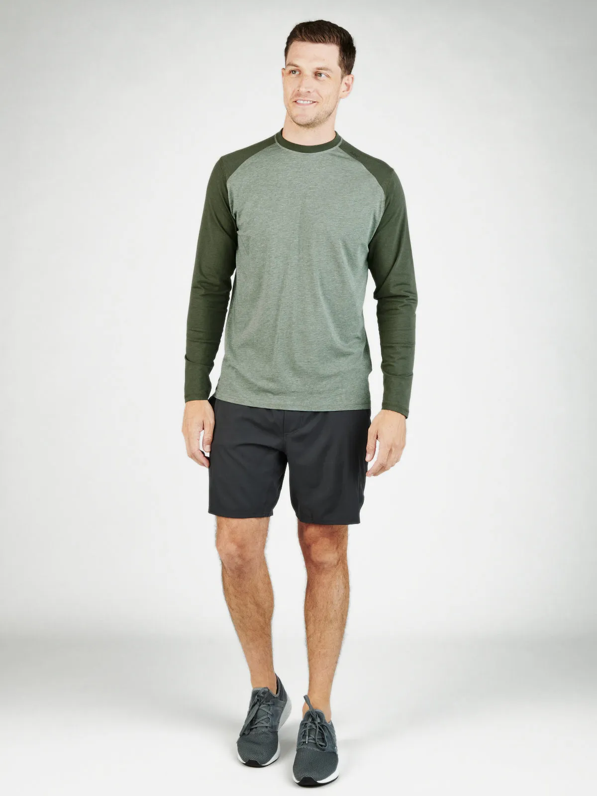 Carrollton Blocked Long Sleeve Fitness T-Shirt