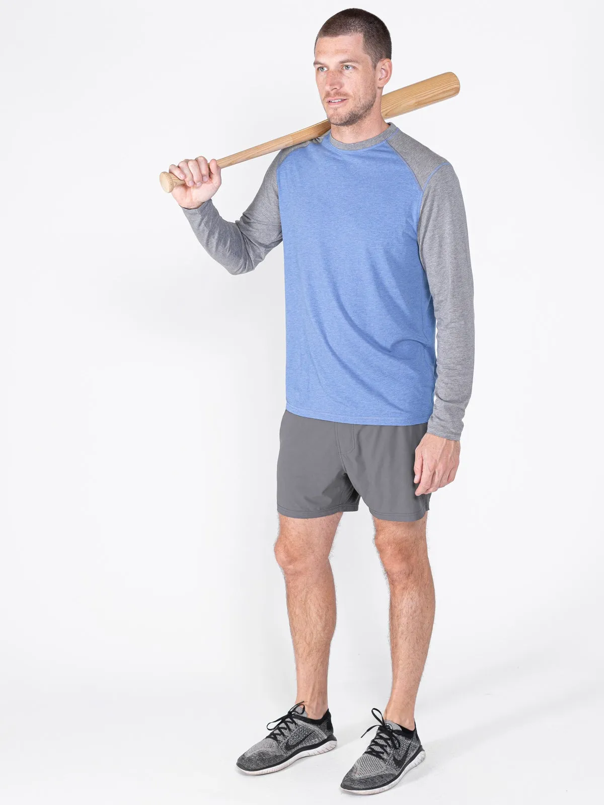 Carrollton Blocked Long Sleeve Fitness T-Shirt