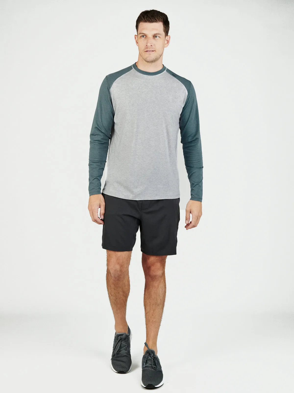 Carrollton Blocked Long Sleeve Fitness T-Shirt