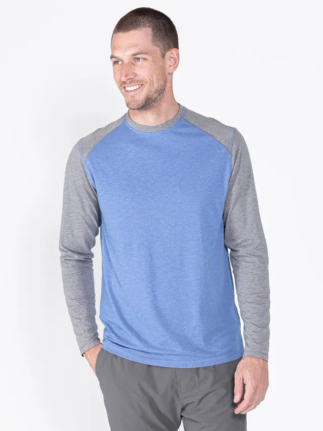 Carrollton Blocked Long Sleeve Fitness T-Shirt