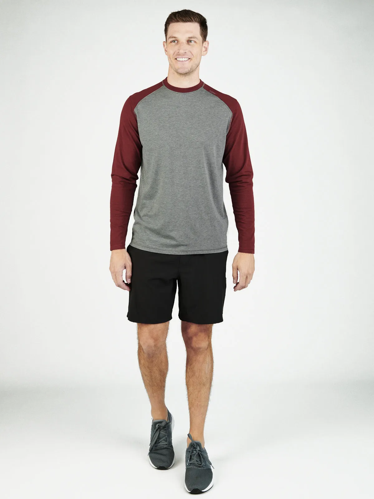 Carrollton Blocked Long Sleeve Fitness T-Shirt