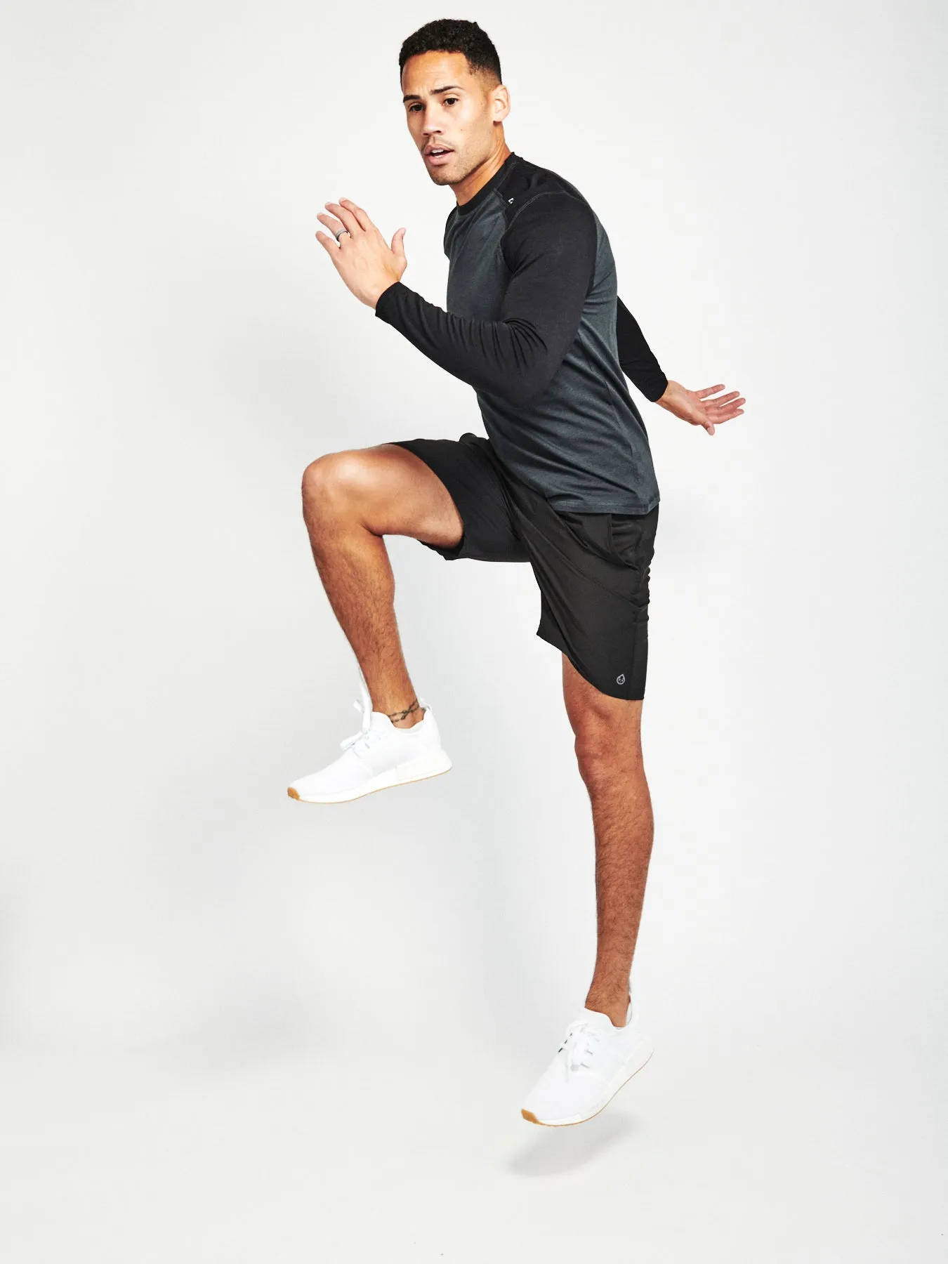 Carrollton Blocked Long Sleeve Fitness T-Shirt