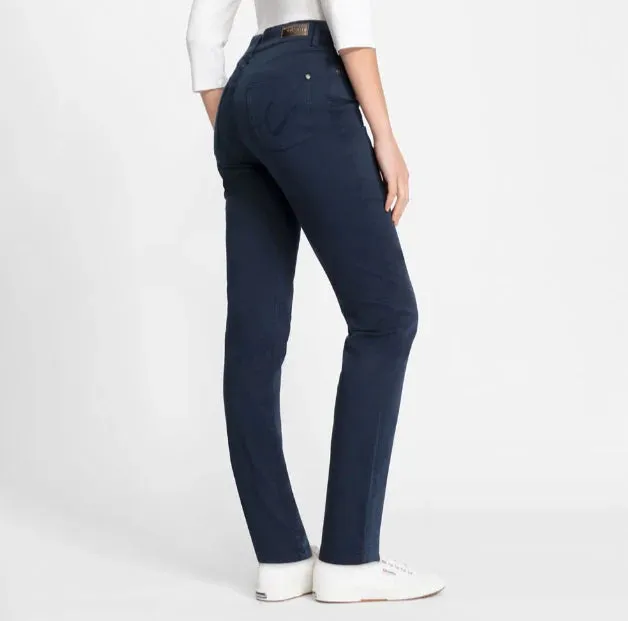 Casual Long Jeans in Power Navy