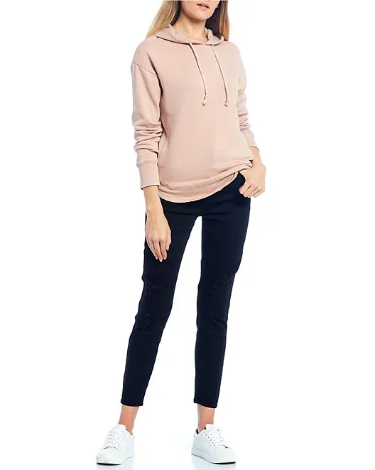 Celebrity Pink High Rise Distressed Janda Ankle Skinny Jeans Black