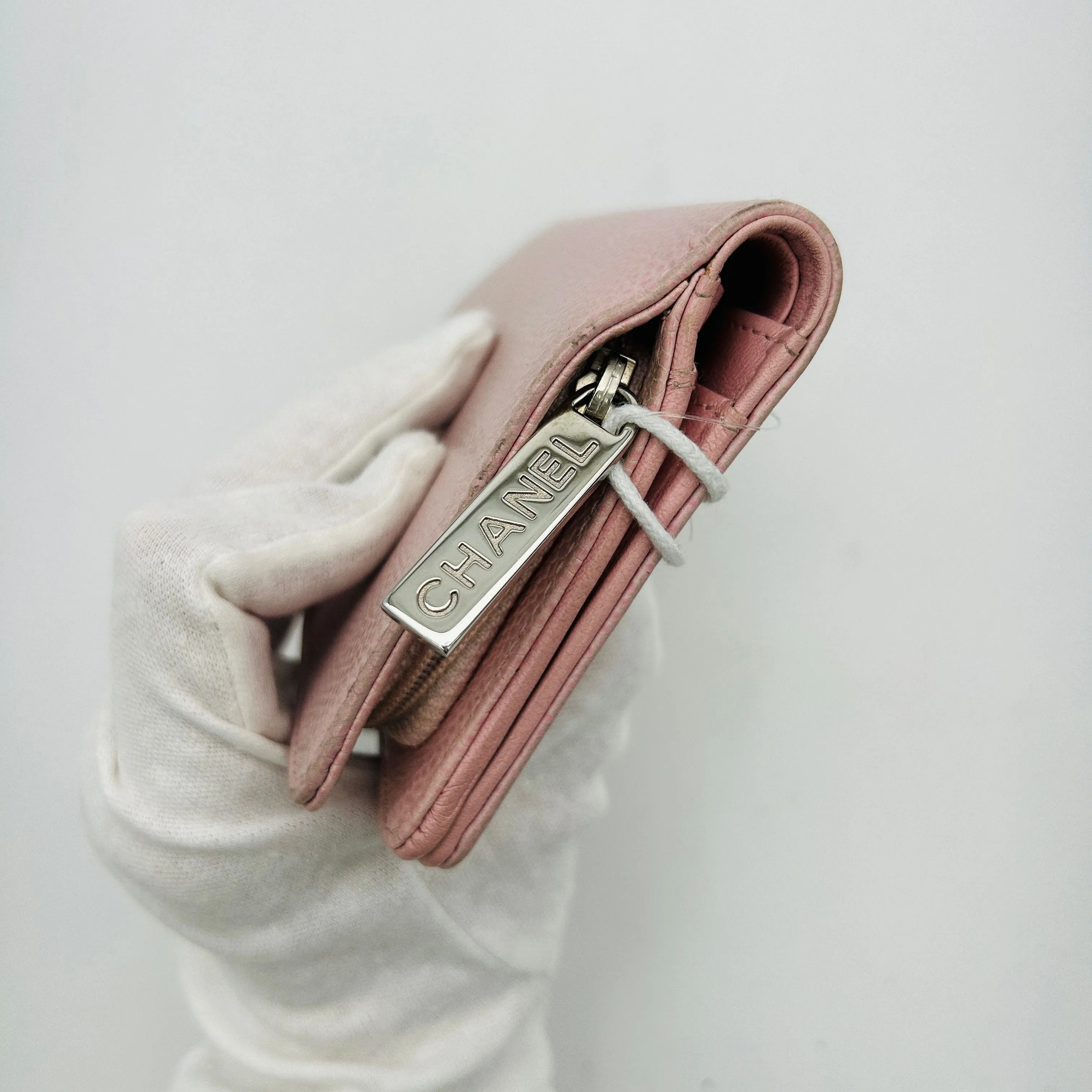 CHANEL Kokomaku Pink Caviar Skin Purse WD895544