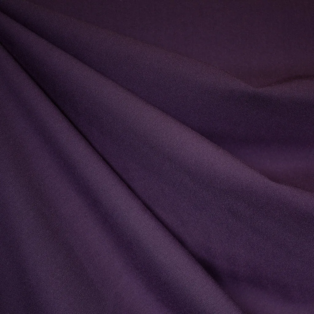 Classic Fine Gabardine Suiting Aubergine