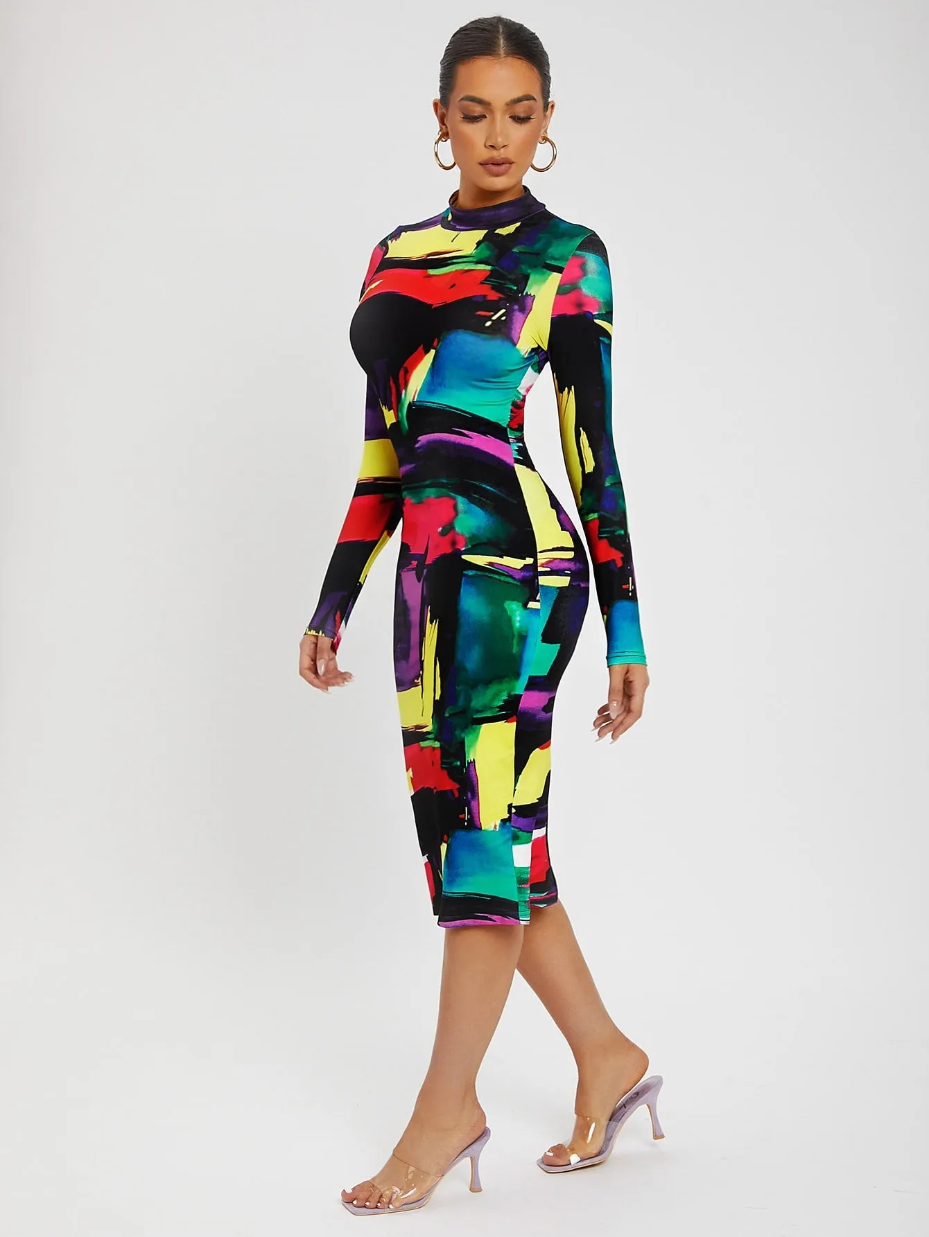 Colorblock Bodycon Dress