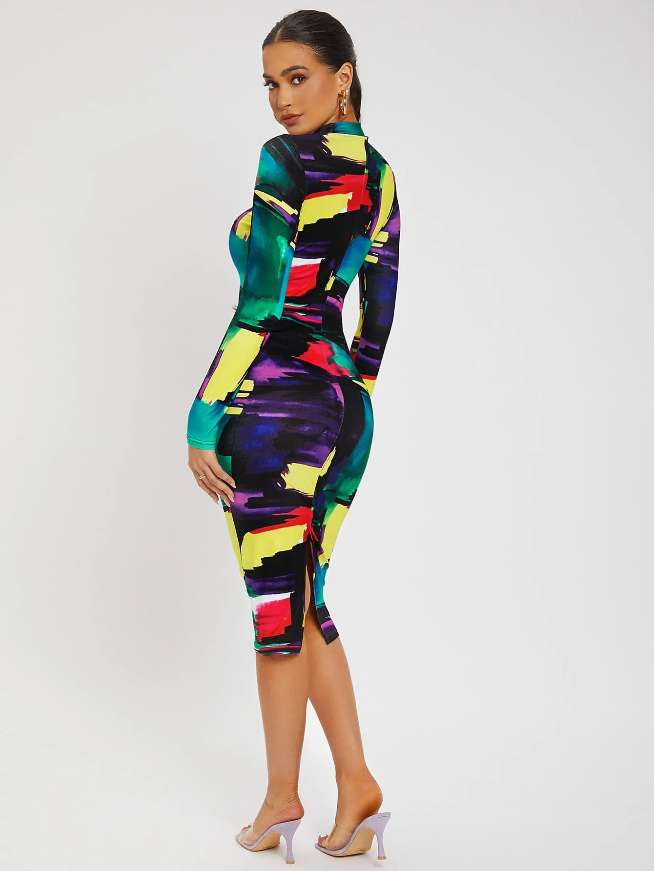 Colorblock Bodycon Dress