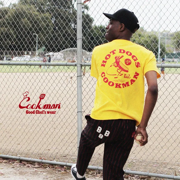 Cookman T-shirts - Hot Dog Hitter : Yellow