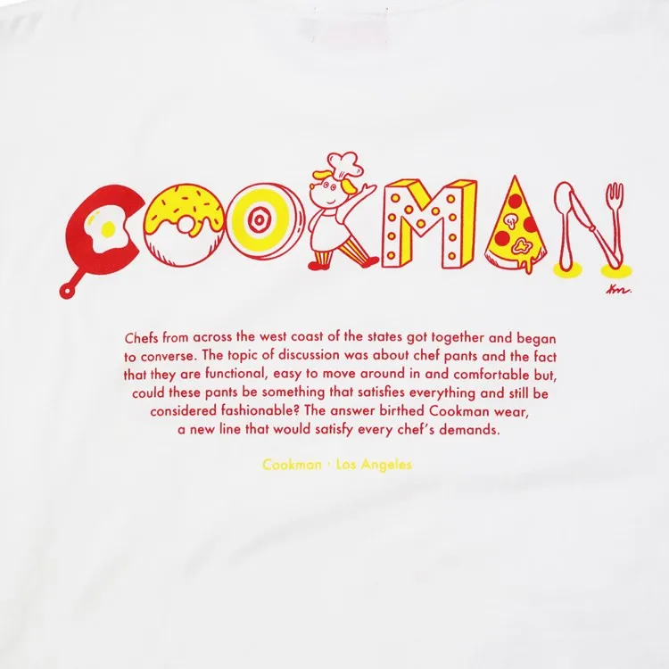 Cookman T-shirts -Kate Tasty Logo : White