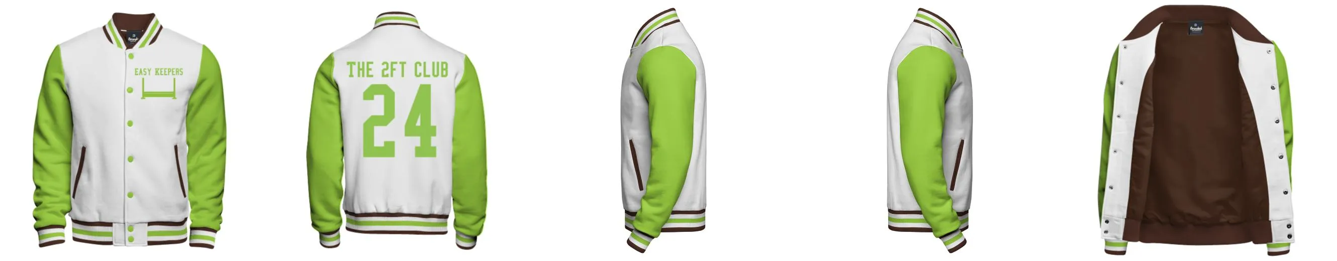 Cotton Fleece Varsity Jacket With Custom Printed Lining