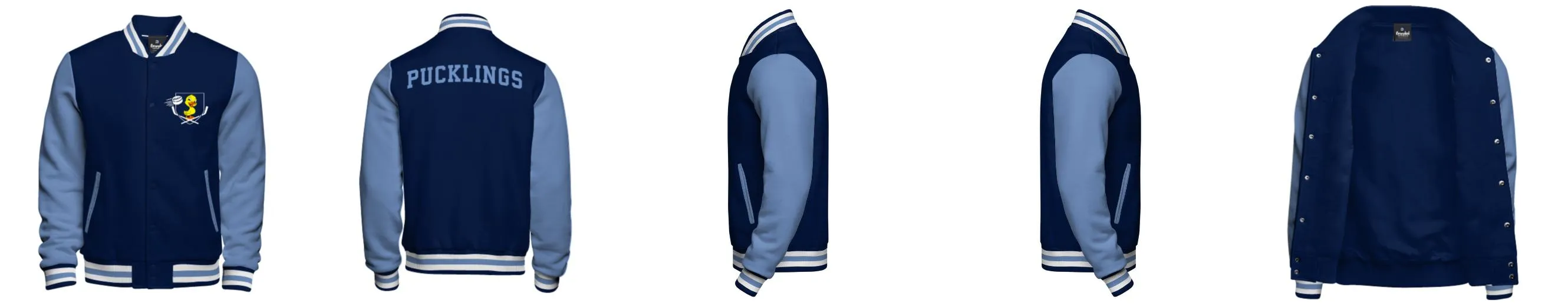 Cotton Fleece Varsity Jacket With No Lining