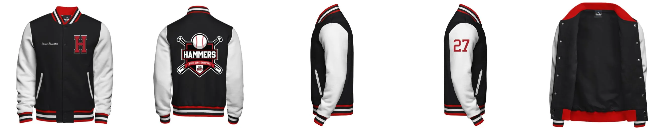 Cotton Fleece Varsity Jacket With No Lining