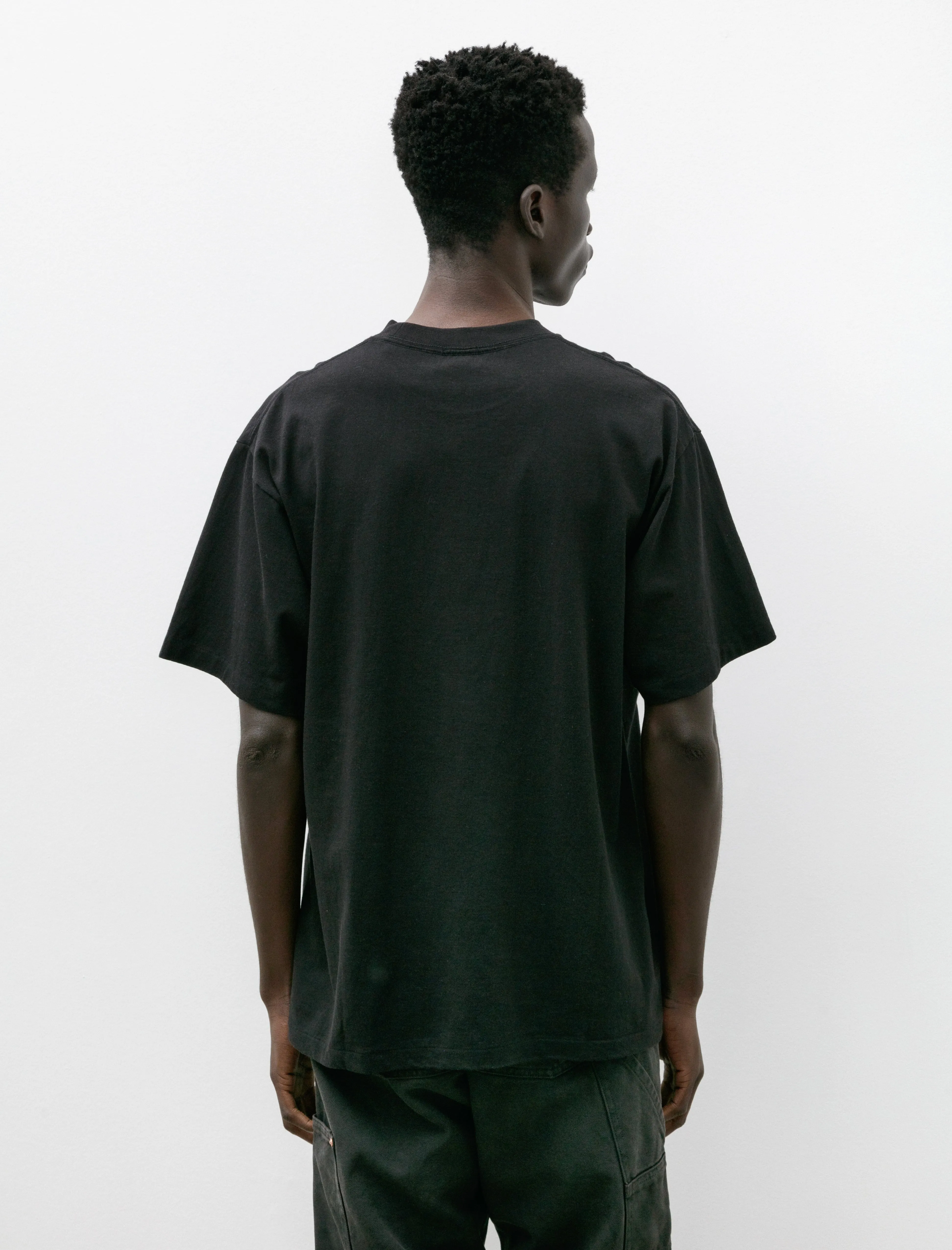 Cotton Jersey SS T-Shirt Fade Black