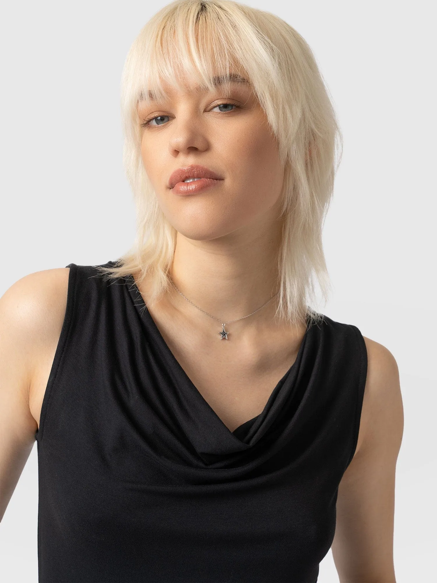 Cowl Neck Cami - Black