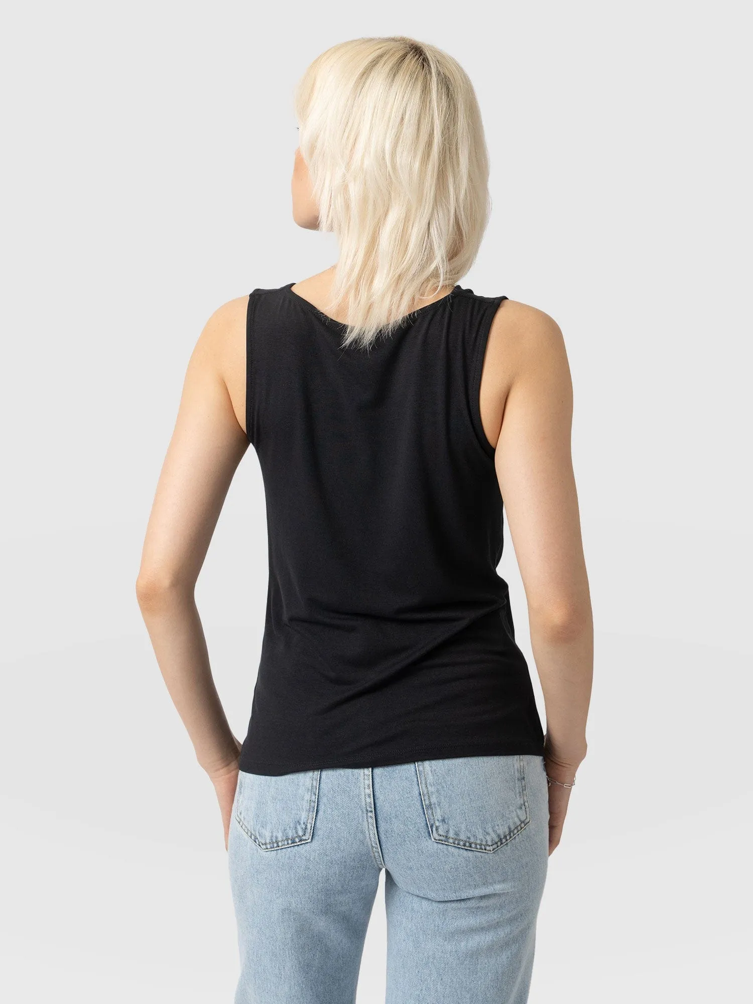 Cowl Neck Cami - Black
