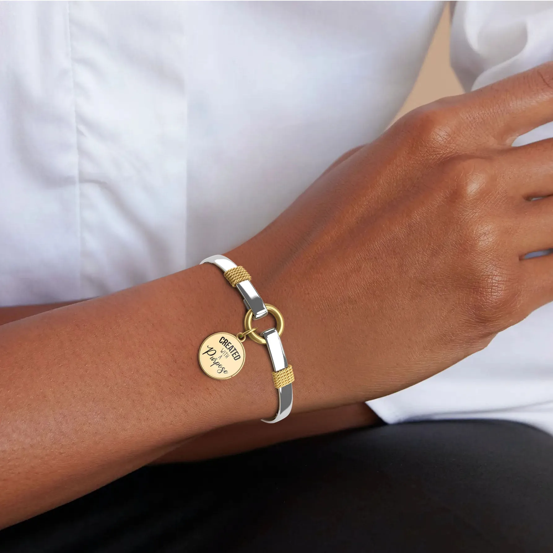 Created With Purpose - Two-Tone Bracelet