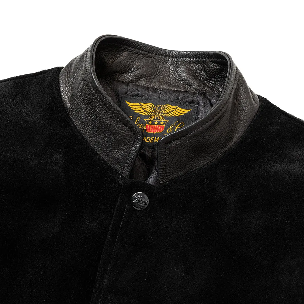 CROME LEATHER AWARD TYPE JACKET