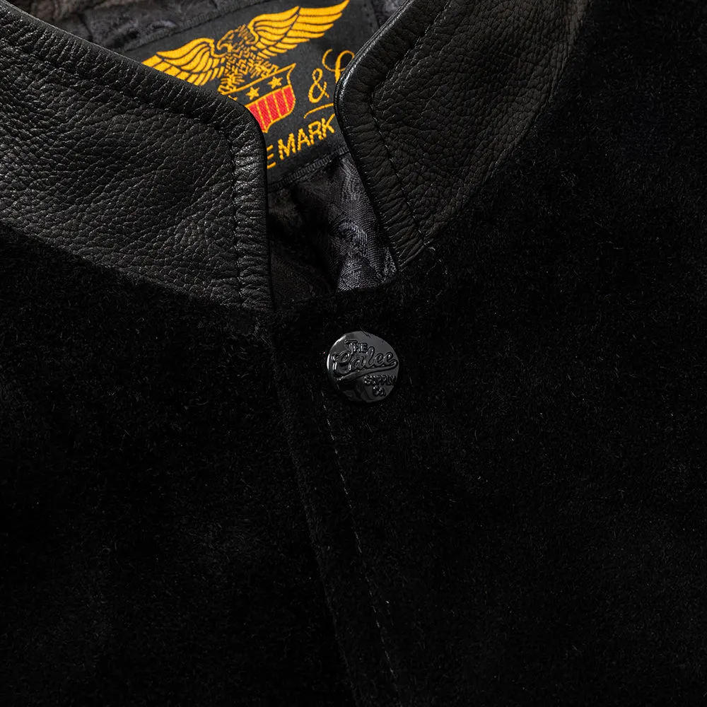 CROME LEATHER AWARD TYPE JACKET