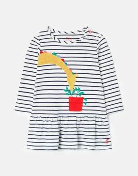 Dazzle Organically Grown Cotton Artwork Baby Girls Dress | Joules