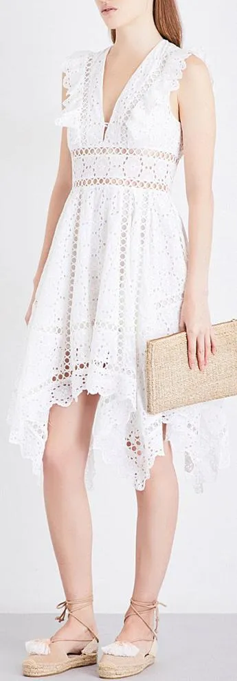 'Divinity Wheel' Day White Dress