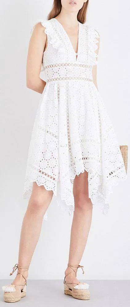 'Divinity Wheel' Day White Dress
