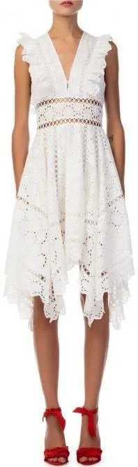 'Divinity Wheel' Day White Dress