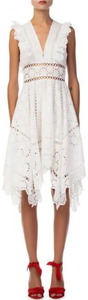 'Divinity Wheel' Day White Dress