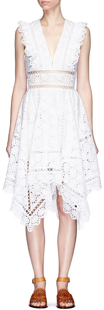 'Divinity Wheel' Day White Dress