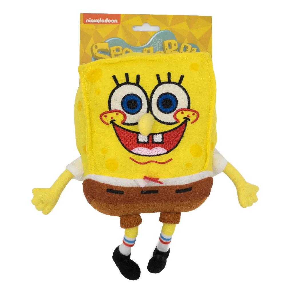 Dog Toy Squeaker Plush - SpongeBob Full Body with Arms and Legs by Buckle-Down