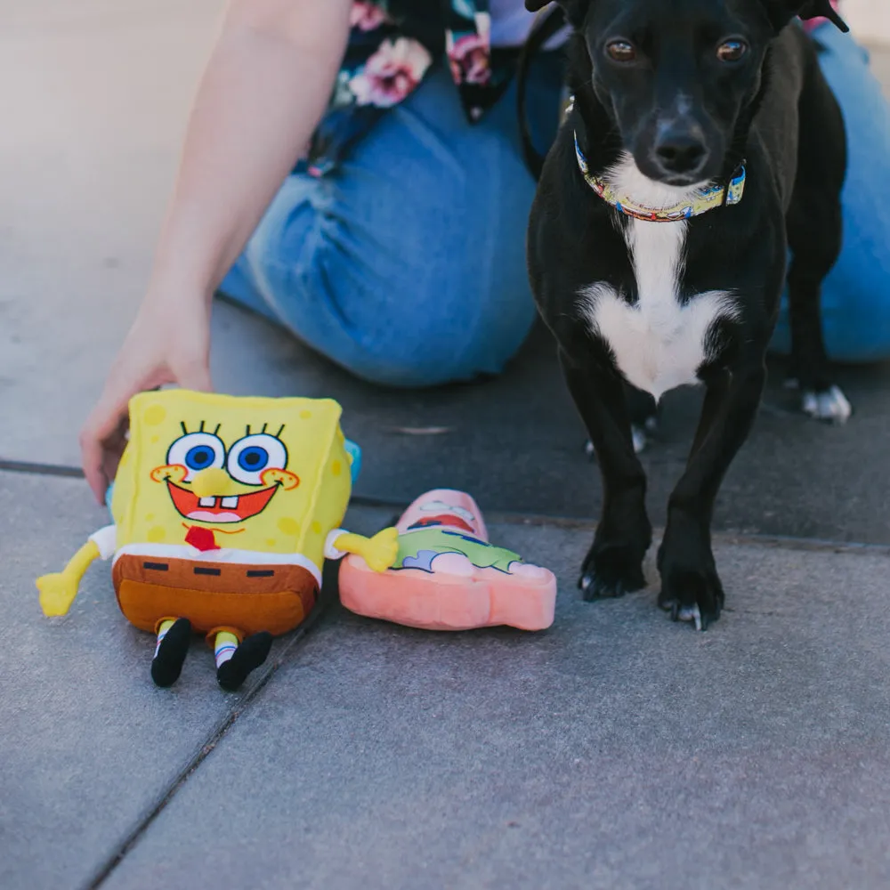 Dog Toy Squeaker Plush - SpongeBob Full Body with Arms and Legs by Buckle-Down