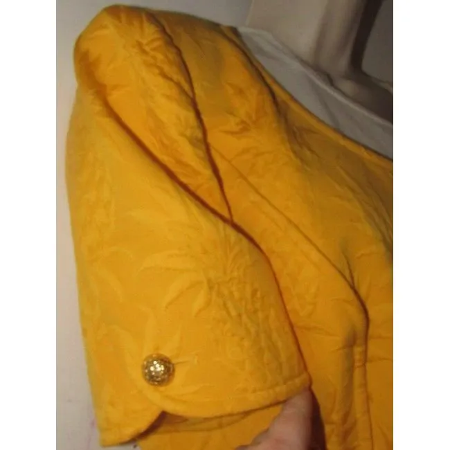 Emanuel Ungaro Yellow With Floral Print Vintage Blazer