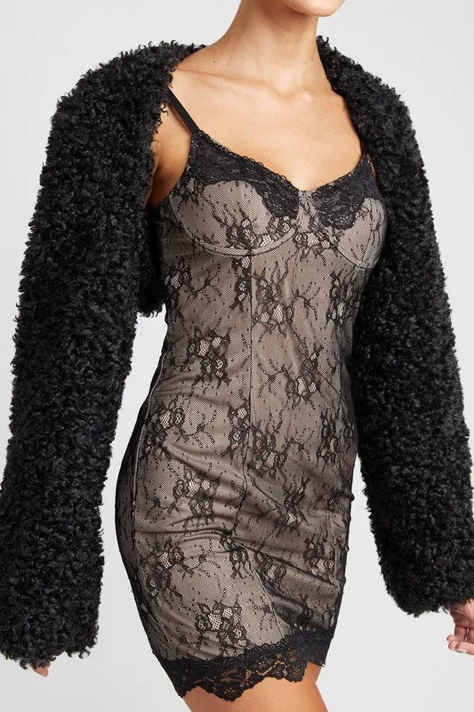Emory Park FAUX FUR BOLERO