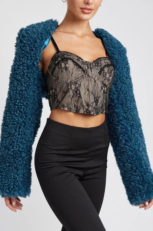 Emory Park FAUX FUR BOLERO