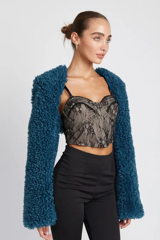 Emory Park FAUX FUR BOLERO