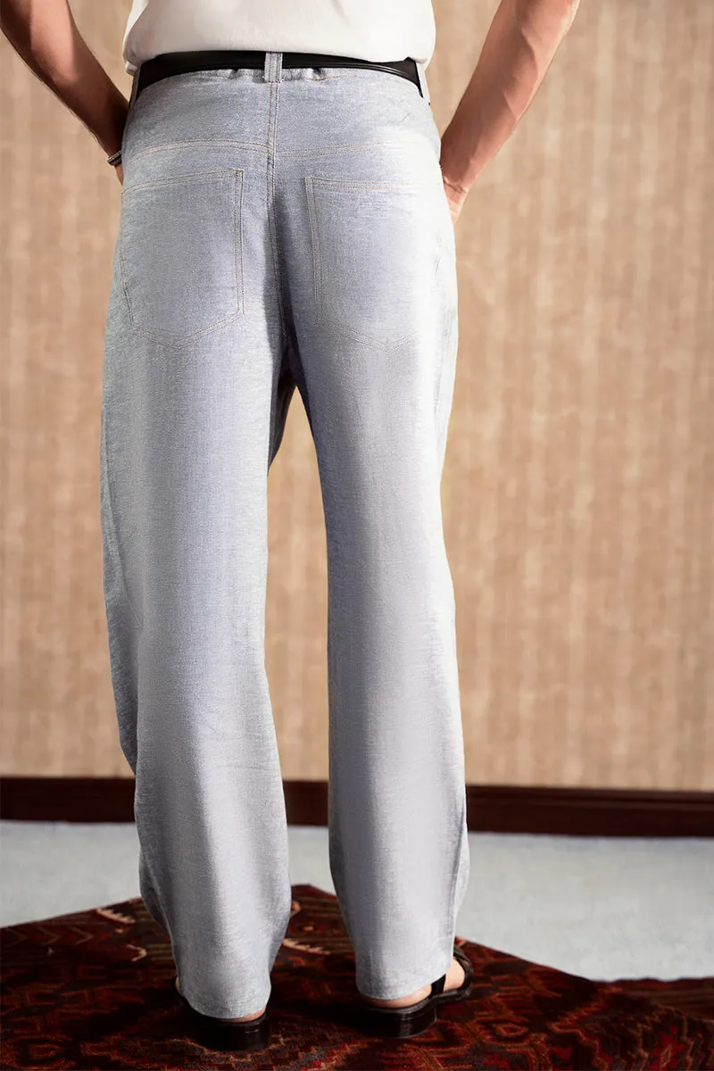 Grey Linen Trousers